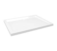vidaXL Modern ABS Fiberglass Reinforced Shower Base Tray - Low Threshold Design for Easy Entry and Exit - Stain and Scratch Resistant - 70x90 cm White Shower Tray