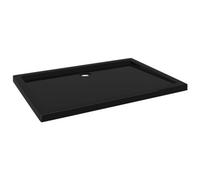 vidaXL Rectangular ABS Shower Base Tray Black Bathroom Plumbing Shower Parts