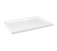 vidaXL Rectangular ABS Shower Base Tray Bathroom Washroom Toilet Lavatory Plumbing Fixture Hardware Shower Parts Unit Walk in Shower Tray Base White