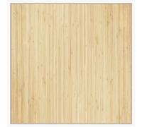 vidaXL Rectangular Bamboo Rug - 100x100 cm - Light Natural Tone, Durable, Water-Resistant, Anti-slip Backing, Easy Clean