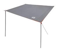 vidaXL Rectangular camping tarpaulin, waterproof and durable, in grey and orange, 460 x 240 cm, breathable with zip, a must for tent accommodation and outdoor equipment