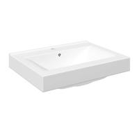 Vidaxl Rectangular Ceramic Basin Sink White With Faucet Hole 60X46 Cm
