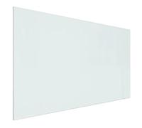 vidaXL Rectangular Fireplace Glass Plate 100x60 cm | High Temperature Resistant-Tempered Glass Installation | Transparent