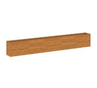 vidaXL Rectangular Garden Raised Bed in Weathering Corten Steel - Durable, Rust-Resistant, Ample Space Planter for Outdoor Decor