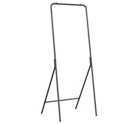 vidaXL Rectangular Metal Black Standard Folding Coat Stand