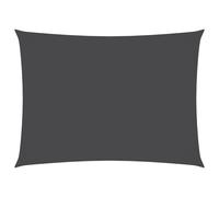 vidaXL Rectangular Oxford Fabric Sunshade Sail 3x5m - Anthracite | Water-, UV & Proof with Stainless Steel Fasteners and PE Ropes