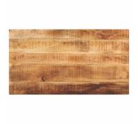 vidaXL Rectangular Solid Mango Wood Table Top Replacement, 120x70x2.5 cm - Rustic Design, Easy-to-Clean