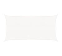 vidaXL Sunshade Sail 160 g/m² White 2.5x4.5 m HDPE Garden Patio Canopy Awning