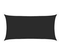 vidaXL Sunshade Sail 160 g/m虏 Black 2x4 m HDPE UK HOT
