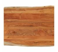 vidaXL Rectangular Table Top 90x80x3.8 cm Live Edge Solid Acacia Wood Brown