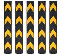 vidaXL Reflective Corner Guards 5 pcs Rubber 80 cm