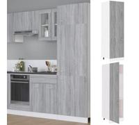 vidaXL Refrigerator Cabinet Kitchen Tall Storage Cupboard Unit Engineered Wood