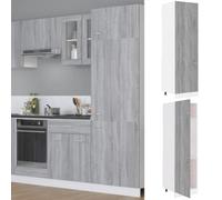 Vidaxl Refrigerator Cabinet Lyon Grey Sonoma 60X57X207 Cm Engineered Wood