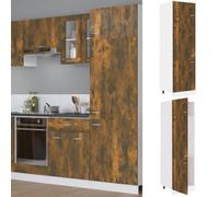 Vidaxl Refrigerator Cabinet Lyon Smoked Oak 60X57X207 Cm Engineered Wood