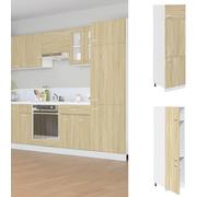 vidaXL Refrigerator Cabinet Lyon Sonoma Oak 60x57x207 cm Engineered Wood