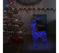 vidaXL Reindeer Christmas Decoration 90 LEDs Acrylic Garden Holiday Ornament