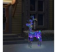 vidaXL Reindeer Christmas Decoration 90 LEDs Acrylic Xmas Glowing Reindeer