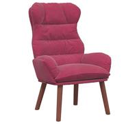 vidaXL Relaxing Armchair Velvet Wine Red