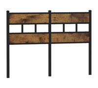 vidaXL Replace Headboard, Bed Header for Bedroom Guest Room, Bed Headboard for Double Bed, Headboard, Smoked Oak 120 cm Iron and Engineered Wood