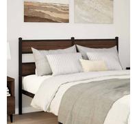 vidaXL Replace Headboard Brown Oak 135 cm Steel and Engineered Wood