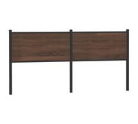 vidaXL Replace Headboard Brown Oak 180 cm Engineered Wood and Steel