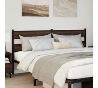 vidaXL Replace Headboard Brown Oak 180 cm Steel and Engineered Wood