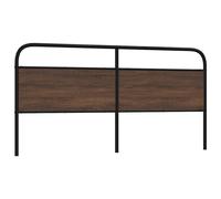 vidaXL Replace Headboard Brown Oak 180 cm Steel and Engineered Wood