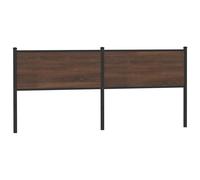 vidaXL Replace Headboard Brown Oak 190 cm Engineered Wood and Steel