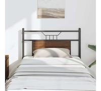vidaXL Replace Headboard Brown Oak 80 cm Engineered Wood and Steel