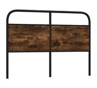 vidaXL Replace Headboard Smoked Oak 135 cm Steel and Engineered Wood