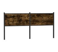 vidaXL Replace Headboard Smoked Oak 180 cm Engineered Wood and Steel