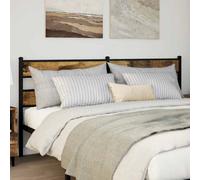 vidaXL Replace Headboard Smoked Oak 193 cm Iron and Engineered Wood