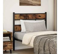 vidaXL Replace Headboard Smoked Oak 80 cm Iron and Engineered Wood