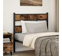 vidaXL Replace Headboard Smoked Oak 90 cm Iron and Engineered Wood