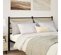 vidaXL Replace Headboard Sonoma Oak 150 cm Iron and Engineered Wood