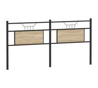 vidaXL Replace Headboard Sonoma Oak 160 cm Engineered Wood and Steel