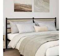 vidaXL Replace Headboard Sonoma Oak 180 cm Iron and Engineered Wood