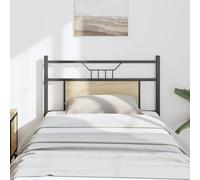 vidaXL Replace Headboard Sonoma Oak 90 cm Engineered Wood and Steel