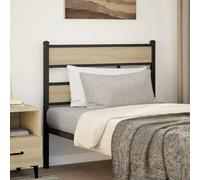 vidaXL Replace Headboard Sonoma Oak 90 cm Iron and Engineered Wood