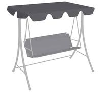 vidaXL Replacement Canopy for Garden Swing Outdoor Sunshade Gazebo Anthracite