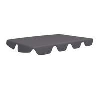 vidaXL Replacement Canopy for Garden Swing - Anthracite Colour - Waterproof Material with PVC Coating -Lightweight Design - Diverse Size Adaptability