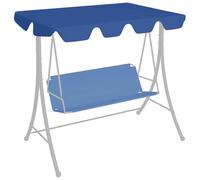 vidaXL Replacement Canopy for Garden Swing Blue 188/168x110/145 cm, Blue