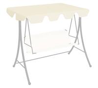 vidaXL Replacement Canopy for Garden Swing Cream 150/130x105/70 cm UK