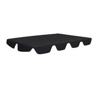 vidaXL Replacement Canopy for Garden Swing Outdoor Sunshade Gazebo Top Black