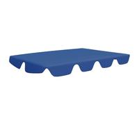 vidaXL Replacement Canopy for Garden Swing - Waterproof PVC Coated Blue Polyester Fabric for Outdoor Patio/Gazebo - 150x110 cm