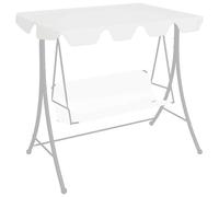 vidaXL Replacement Canopy for Garden Swing White 188/168x110/145 cm UK HOT