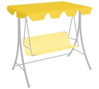 vidaXL Replacement Canopy for Garden Swing Yellow 188/168x110/145 cm UK HOT