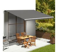 vidaXL Replacement Fabric for Awning Anthracite 5x3.5 m Outdoor Patio Canopy