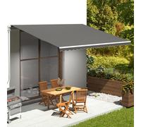 vidaXL Replacement Fabric for Awning Anthracite 5x3.5 m