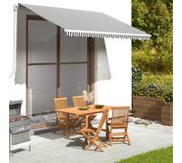 vidaXL Replacement Fabric for Awning Anthracite and White 3.5x2.5 m